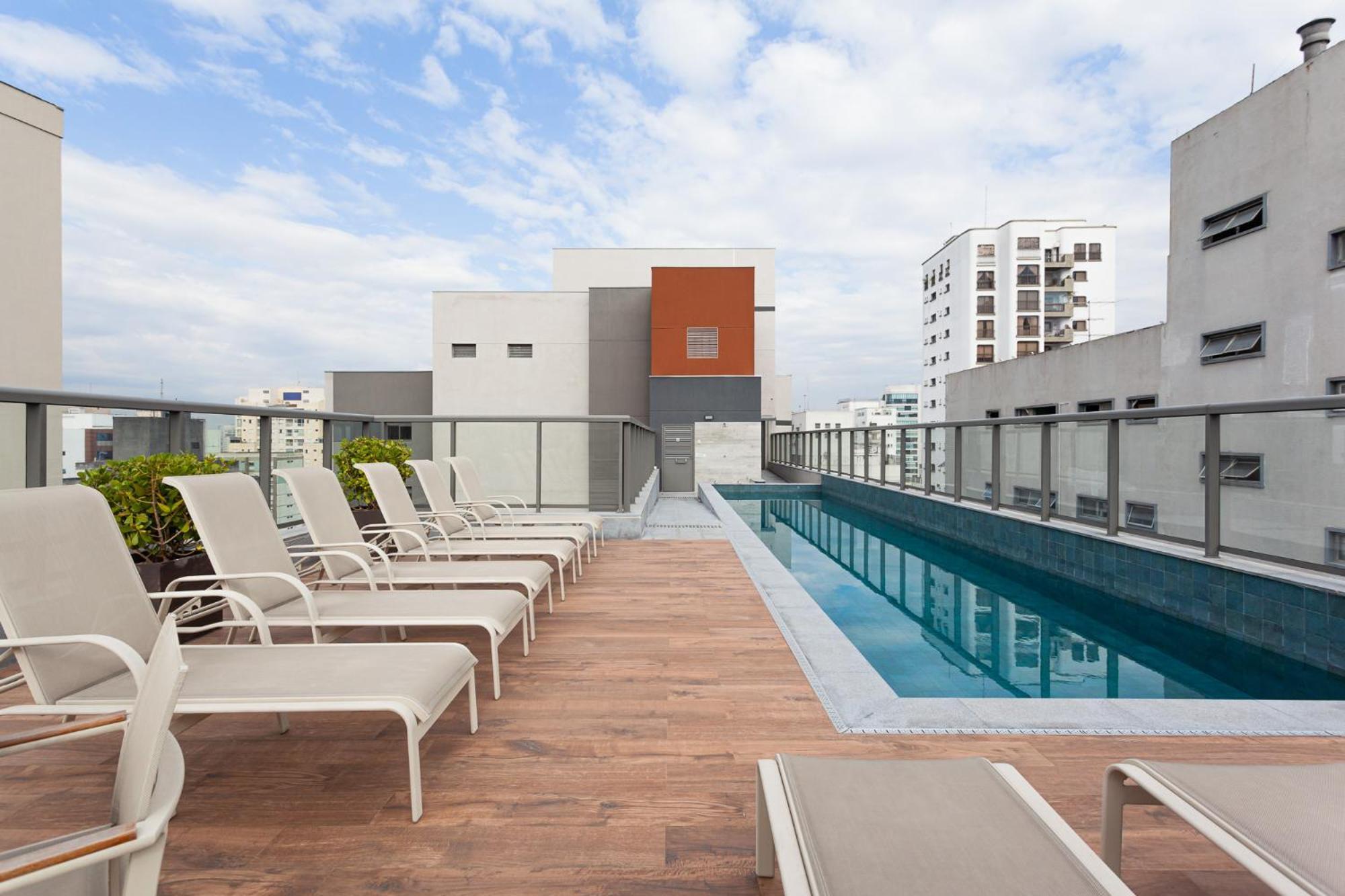 Apartamento com piscina e academia a passos da Paulista São Paulo Exterior foto