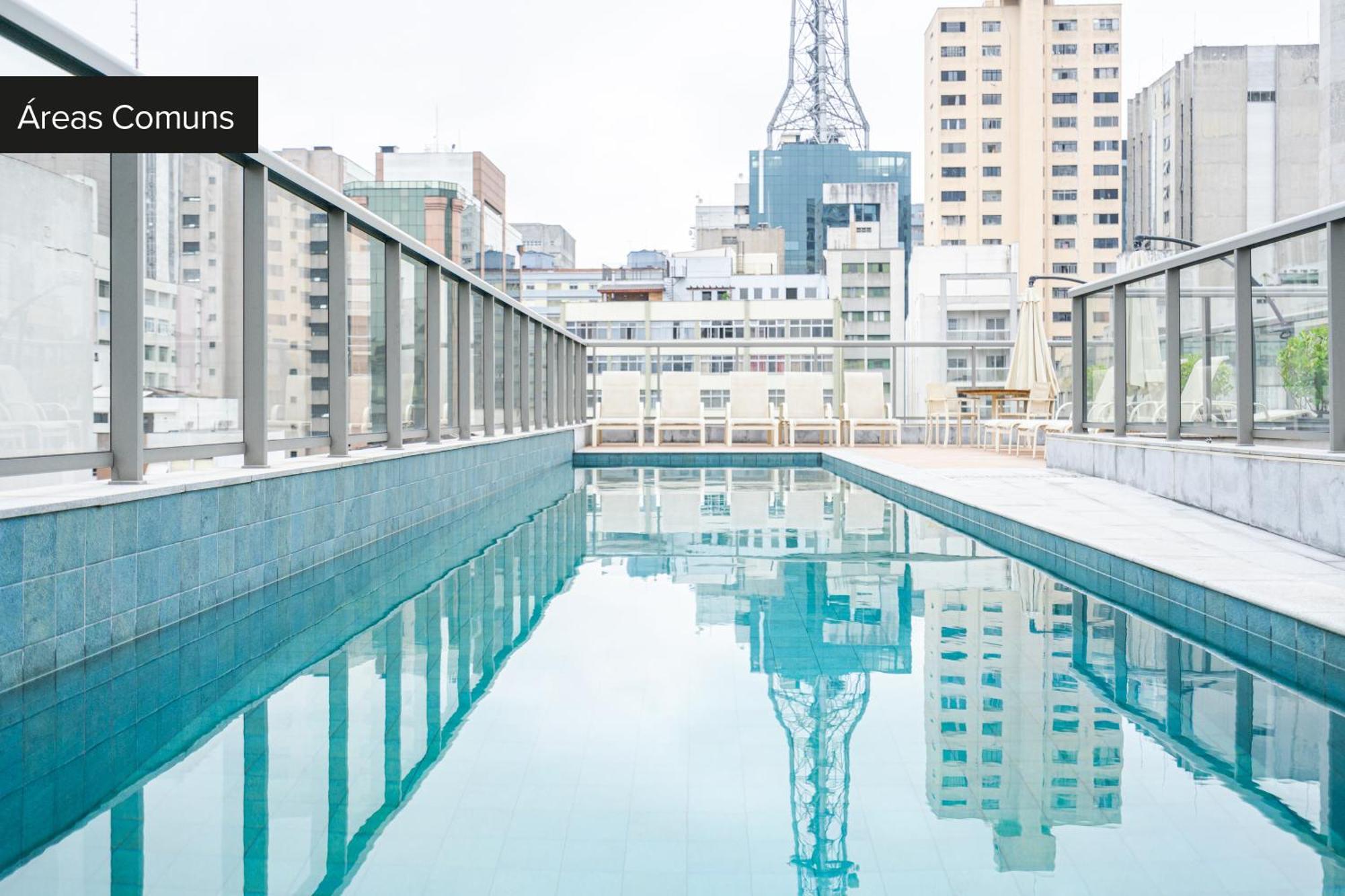 Apartamento com piscina e academia a passos da Paulista São Paulo Exterior foto