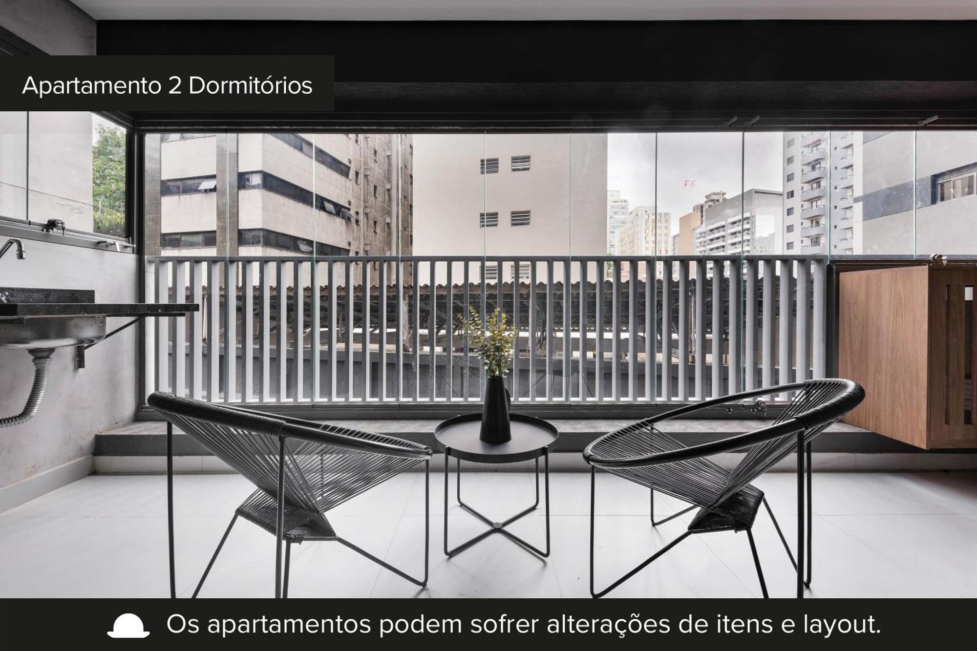 Apartamento com piscina e academia a passos da Paulista São Paulo Exterior foto