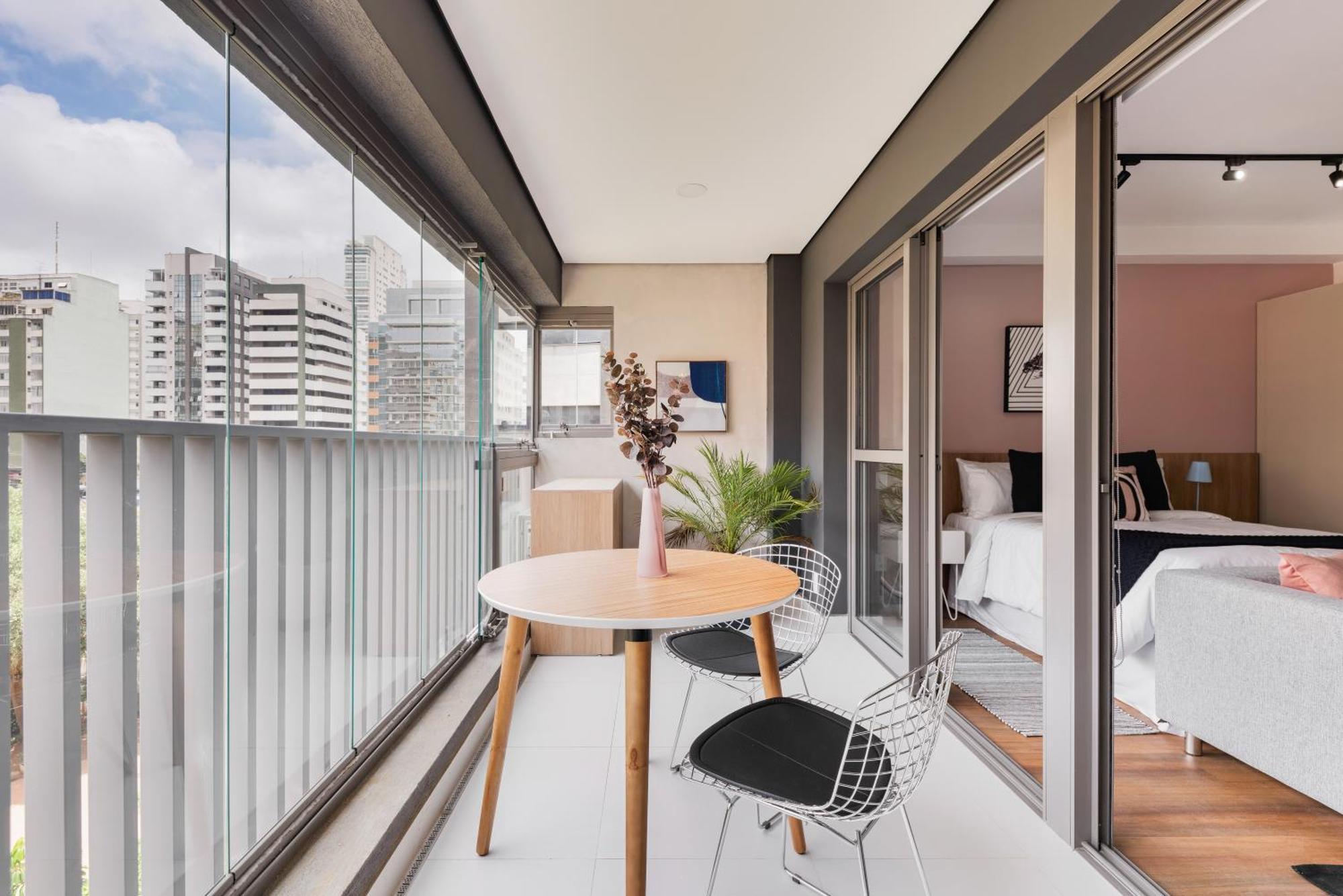 Apartamento com piscina e academia a passos da Paulista São Paulo Exterior foto